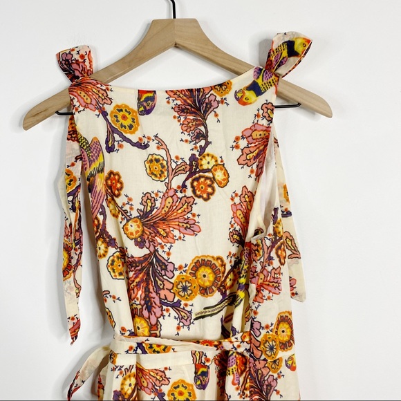 Madewell Banjanan Tropical Floral Wrap Midi Dress - Picture 9 of 14